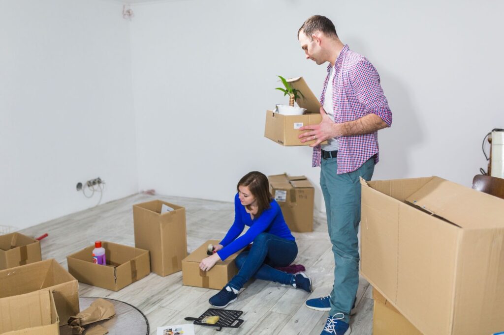 Couple moving out